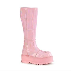 Demonia Pink Slacker - 230 Boots